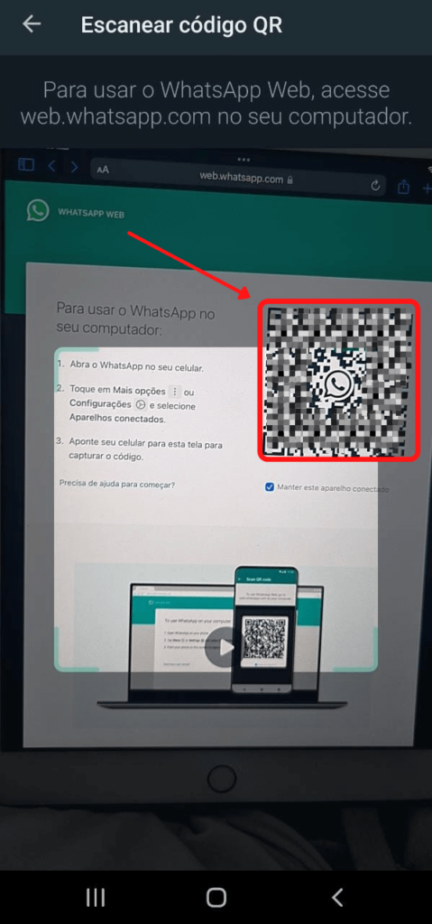 whatsapp web tablet escanear codigo qr