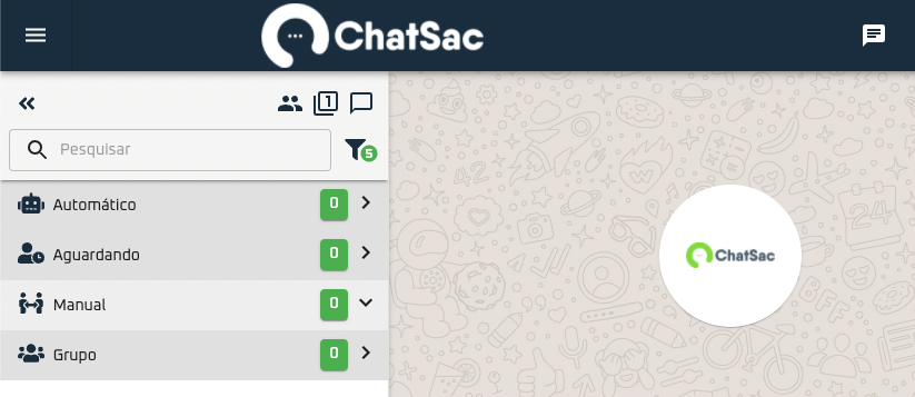 Painel ChatSac, uma plataforma de multi atendimento whatsapp