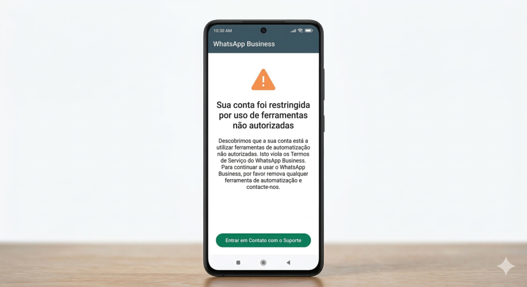 Suporte do WhatsApp - Conta banida