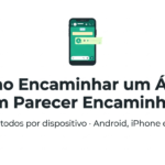 Como Encaminhar um Áudio Sem Parecer Encaminhado no WhatsApp (2026) Como encaminhar um áudio sem parecer que foi encaminhado : tela mostrando opção Compartilhar no celular