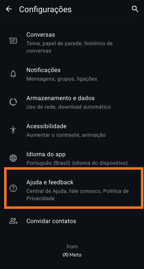 Suporte do WhatsApp 2