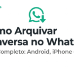 Capa do artigo "Como Arquivar Conversa no WhatsApp" do blog TudoPraWhats, com layout minimalista em verde e branco, ícone de arquivo e subtítulo "Guia Completo: Android, iPhone e PC"